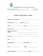 Check Request Form